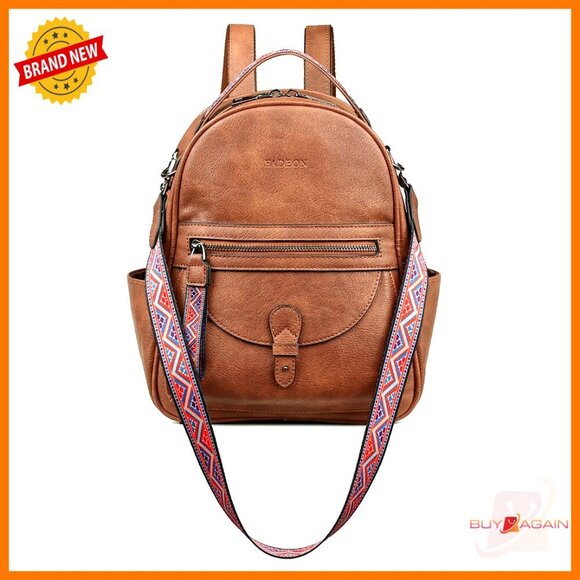 Mini Leather Backpack Purse, Waterproof, Multiple Pockets, Shoulder Bag main image 6